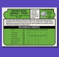 The Decent Boys - Eephus Pitch album cover back